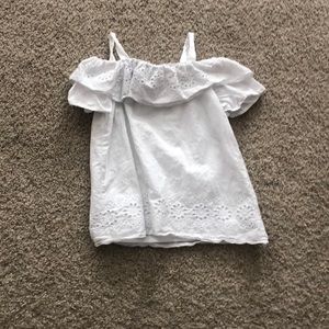 White top from Macy’s in a size medium.